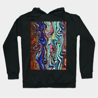 Neon Line Pattern Hoodie